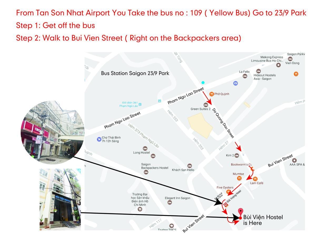 ho si minh-busz 109 útvonal térkép