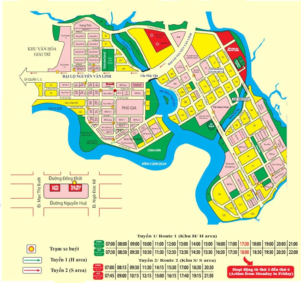 saigon busz térkép
