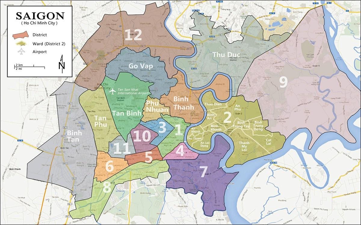 Térkép district 9-ho chi minh city