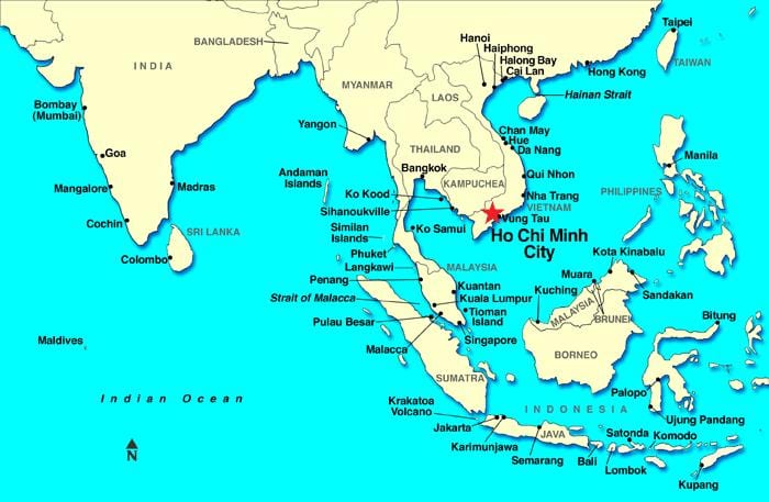 saigon világ térkép