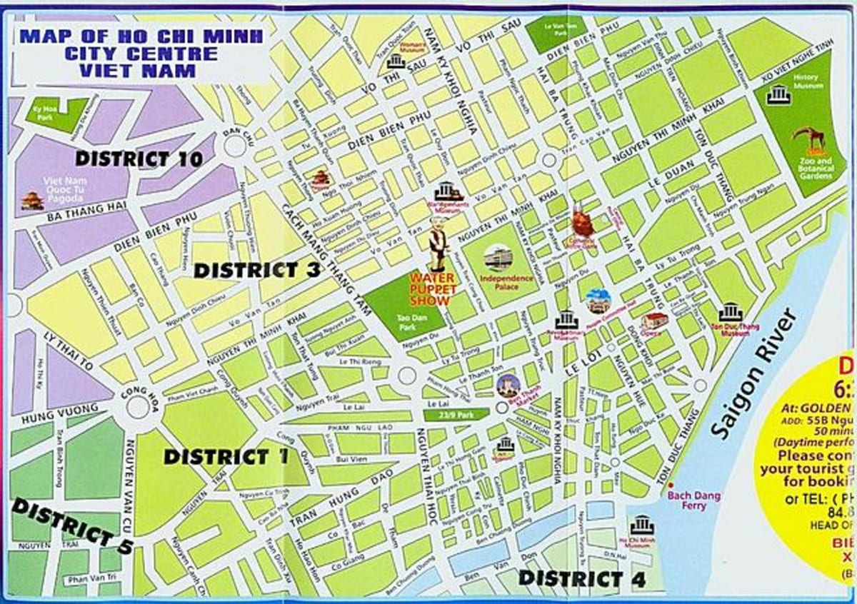 Térkép ho chi minh city center