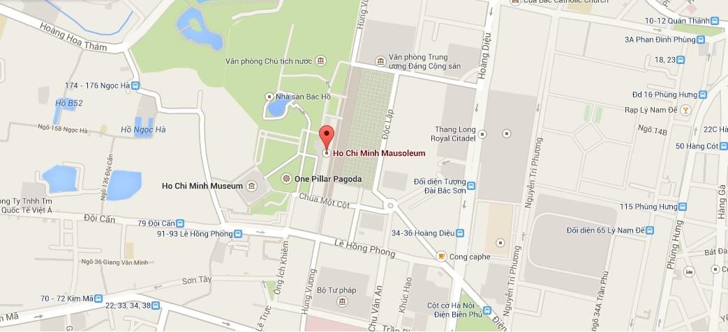 Térkép ho chi minh mauzóleum 