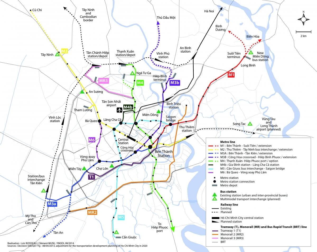 ho si minh-város metró térkép