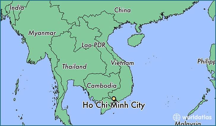Térkép ho si minh-város a világon