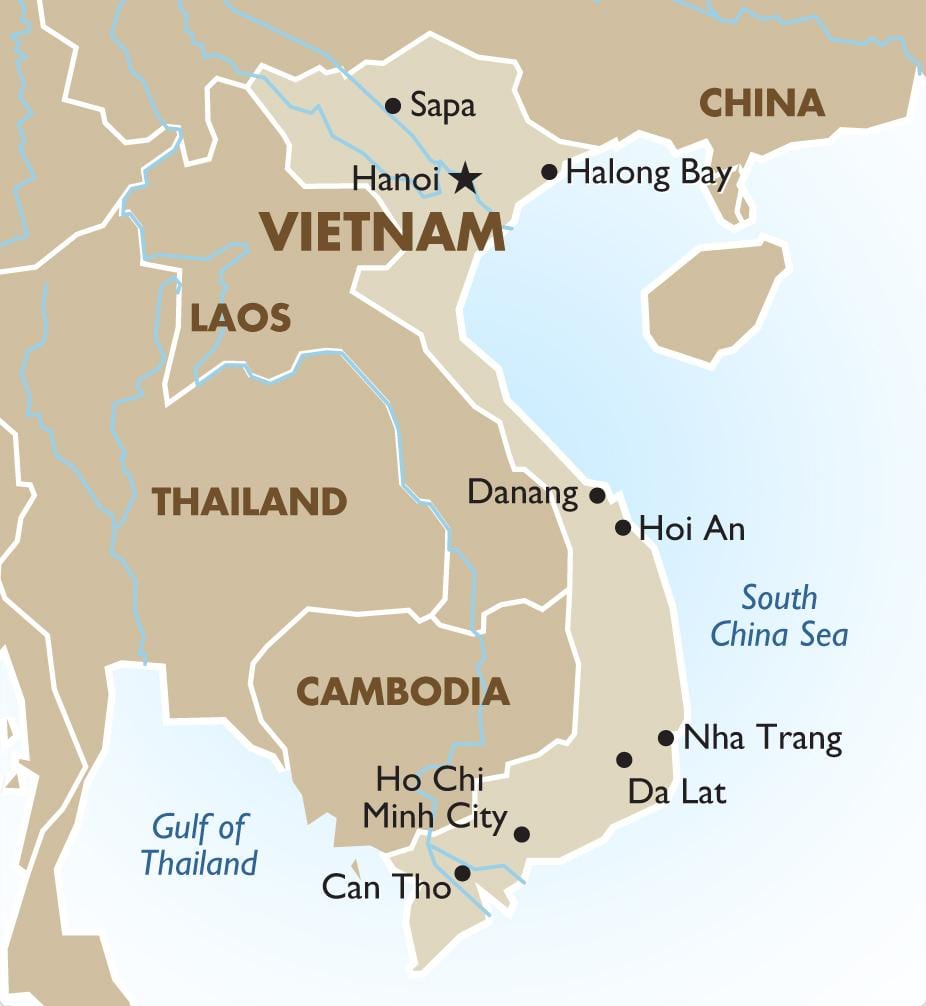 vietnami ho si minh-térkép