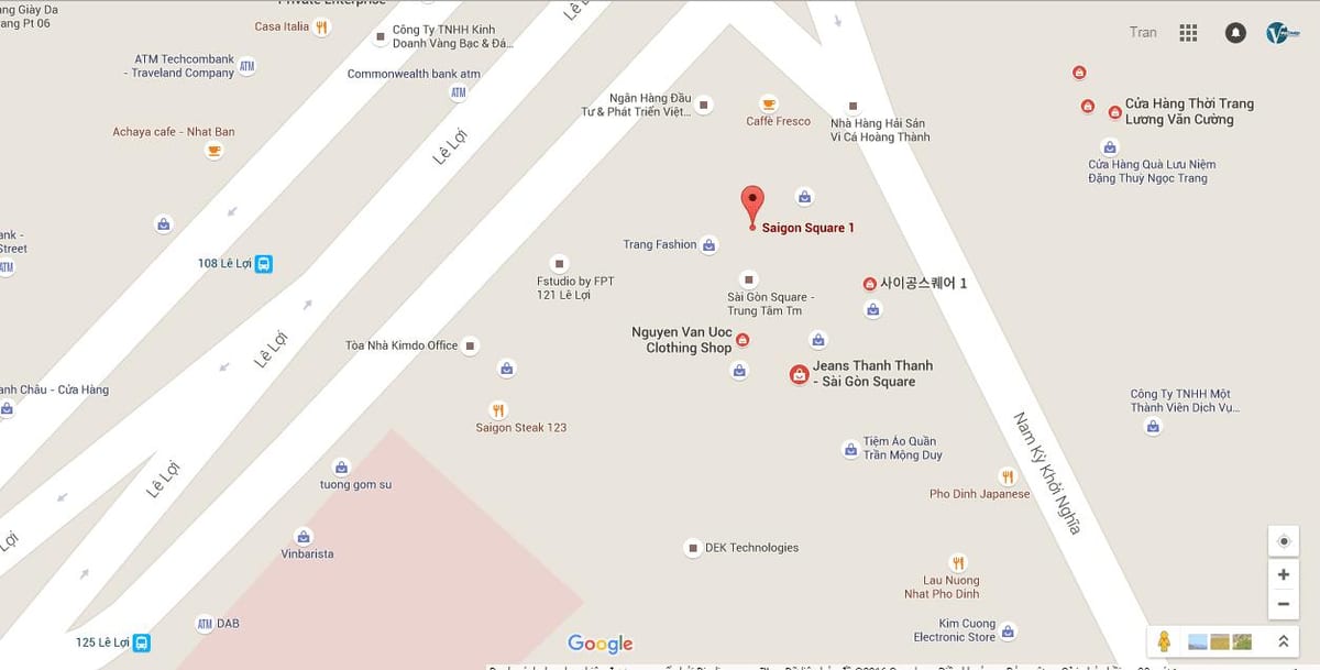Térkép saigon tér