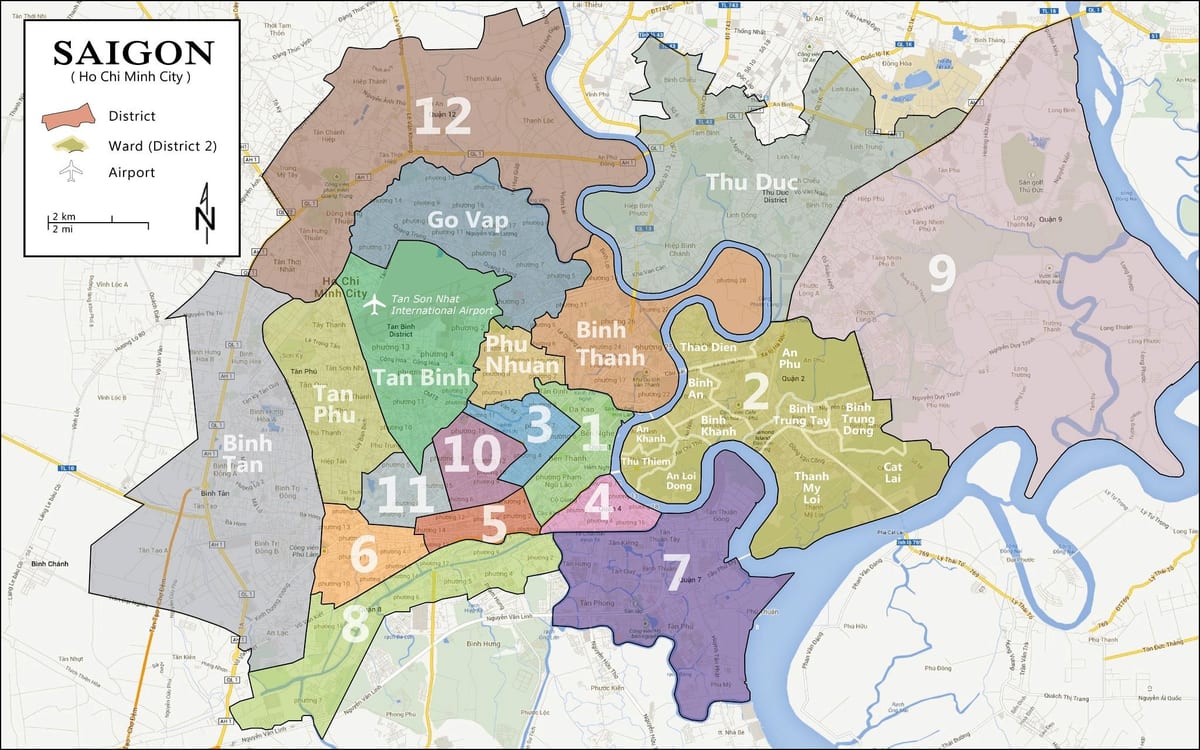 saigon város térkép