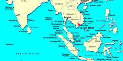 Saigon világ térkép
