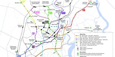 Ho si minh-város metró térkép